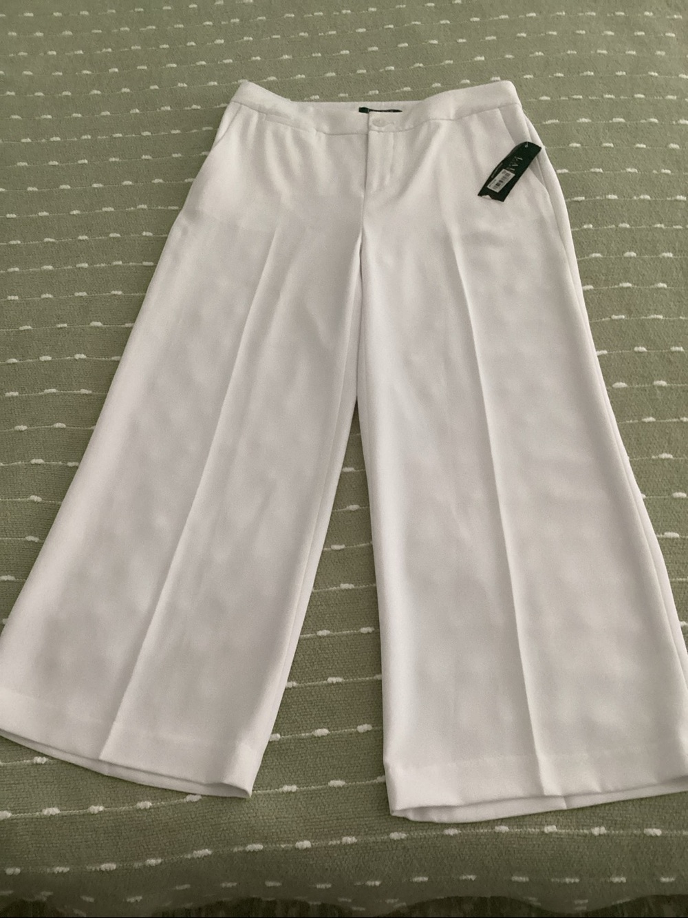 Ralph Lauren White Tailored Cropped Dress Pants